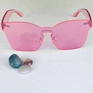 Butterfly Rimless Tinted Sunglasses